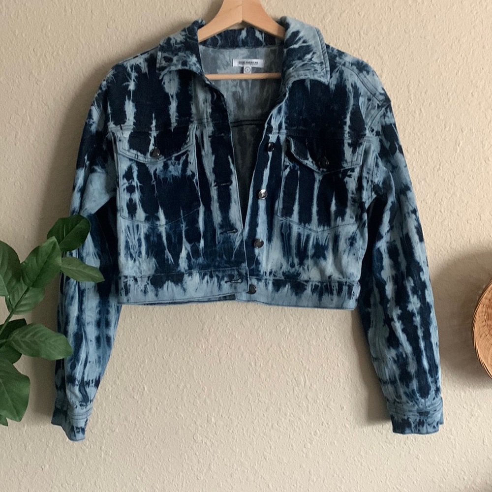 Good American Tie Dye Jean jacket